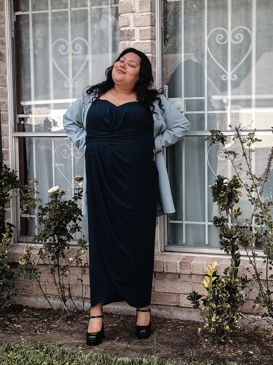 city chic entwine maxi dress Plus Size Entwine Maxi Dress in Navy, Size 24
